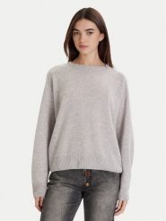 ViCOLO Sweter 77091F Szary Regular Fit. Szare swetry klasyczne damskie ViCOLO, s, z kaszmiru, bez kołnierzyka. Za 559.99 zł.