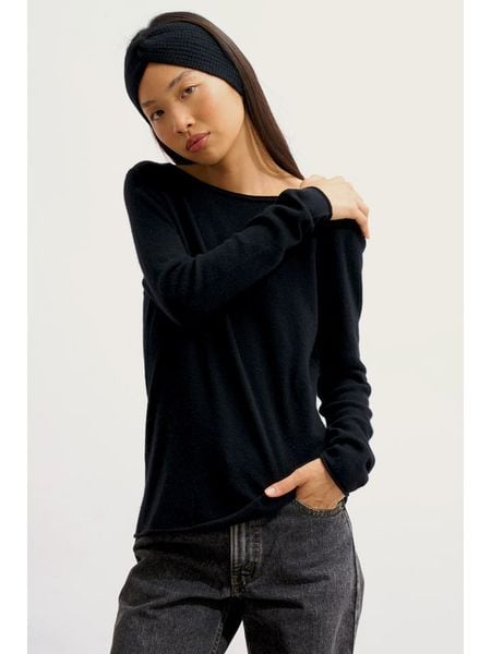 AUTHENTIC CASHMERE Kaszmirowy sweter "Criou" w kolorze czarnym rozmiar: XL. Czarne swetry klasyczne damskie AUTHENTIC CASHMERE, xl, z kaszmiru, bez kołnierzyka. Za 347.99 zł.