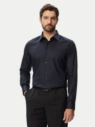 JOOP! Koszula Jsh-258Pierce3 30104051 Granatowy Slim Fit. Niebieskie koszule męskie Joop!, m, bez wzorów, z bawełny, bez kołnierzyka, bez ramiączek. Za 504.99 zł.