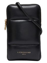 LIEBESKIND BERLIN Skórzana torebka w kolorze czarnym na telefon - 11 x 18 x 1,5 cm rozmiar: onesize. Czarne torebki klasyczne damskie LIEBESKIND BERLIN, bez wzorów, z materiału, bez dodatków. Za 329.42 zł.
