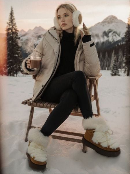 Śniegowce z ocieplanym futerkiem - wielobarwny. Śniegowce damskie Sinsay. Za 89.99 zł.