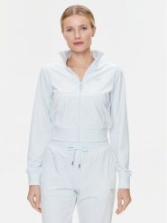 Guess Bluza V3BQ22 KBXI2 Niebieski Regular Fit. Niebieskie bluzy bez kaptura damskie Guess, l, z syntetyku. Za 239.99 zł.
