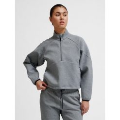 Bluza damska z zamkiem 1/2 Hummel Tech. Szare bluzy bez kaptura damskie HUMMEL. Za 300.50 zł.