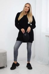 Bluza z kapturem z naszywkami czarna. Czarne bluzy z kapturem damskie KESI, l, z bawełny. Za 278.10 zł.