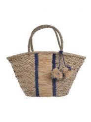 BLE Shopper bag w kolorze beżowym - 58 x 28 x 19 cm rozmiar: onesize. Brązowe shopper bag damskie BLE, bez wzorów, z materiału, na ramię, bez dodatków. Za 80.52 zł.