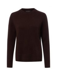 Franco Callegari Sweter z dzianiny merino Kobiety drobna dzianina brązowy, L. Brązowe swetry klasyczne damskie Franco Callegari, l, z dzianiny, bez kołnierzyka. Za 299.95 zł.