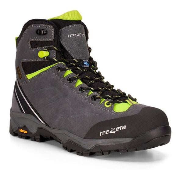 Buty trekkingowe Trezeta Drift waterproof. Szare buty trekkingowe męskie Trezeta, na zimę, z materiału, bez zapięcia, trekkingowe. Za 475.50 zł.