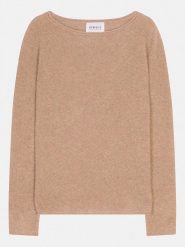 Perfect Cashmere Kaszmirowy sweter "Megan" w kolorze jasnobrązowym rozmiar: XL. Brązowe swetry klasyczne damskie Perfect Cashmere, xl, z kaszmiru, bez kołnierzyka. Za 340.99 zł.