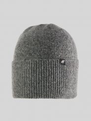 4F Czapka zimowa damska - szara Uniwersalny. Szare czapki zimowe damskie 4f, z dzianiny. Za 49.99 zł.