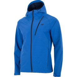 Softshell męski SFM301 - kobalt. Brązowe kurtki softshell damskie 4f, m, bez wzorów, z materiału, z kapturem. W wyprzedaży za 149.99 zł.