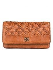 Bellicci Skórzany portfel "Perla" w kolorze jasnobrązowym - 17,5 x 10 x 3 cm rozmiar: onesize. Brązowe portfele damskie Bellicci, bez wzorów, z materiału. Za 170.47 zł.