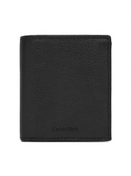 Calvin Klein Portfel Micropebble Comp Trifold W Coin LV04D1034G Czarny. Czarne portfele męskie CALVIN KLEIN, bez wzorów, ze skóry. Za 259.99 zł.
