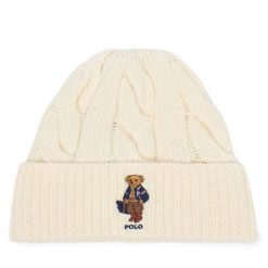 Czapka Polo Ralph Lauren. Białe czapki zimowe damskie Polo Ralph Lauren. Za 419.99 zł.