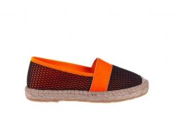 Espadryle Bayla-115 104130 Naranja, Czarny/ Pomarańczowy, Materiał - 40. Brązowe espadryle damskie Bayla, bez wzorów, z materiału, bez obcasa. W wyprzedaży za 62.10 zł.