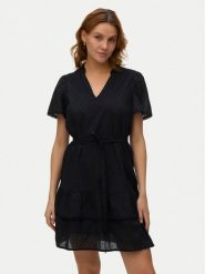 Vero Moda Sukienka koktajlowa Trine 10342726 Czarny Regular Fit. Czarne sukienki damskie Vero Moda, m, bez wzorów, z bawełny, wizytowe, bez kołnierzyka, bez ramiączek. Za 179.99 zł.
