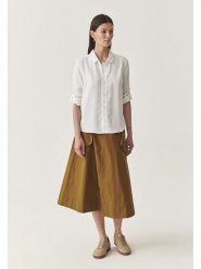 TATUUM Spódnica w kolorze musztardowym rozmiar: 38. Żółte spódniczki damskie Tatuum, bez wzorów, z podwyższonym stanem, midi. Za 143.22 zł.