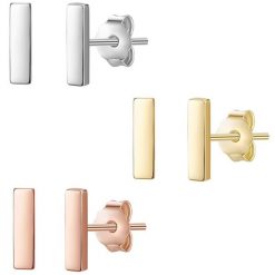 Glanzstücke München Srebrne kolczyki sztyfty srebro wysokiej próby srebrny/żółte złoto/ Kolczyki 1 ct Damski. Szare kolczyki damskie Glanzstücke München, srebrne, na sztyftcie. Za 299.99 zł.