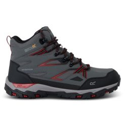 Buty trekkingowe męskie Holcombe 3 wysokie. Czerwone buty trekkingowe męskie Regatta, z syntetyku, bez zapięcia. W wyprzedaży za 269.99 zł.