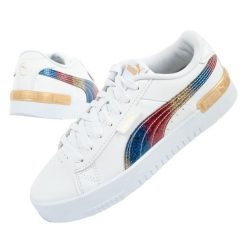 Buty sportowe damskie Puma Jada Olympic. Białe buty sportowe na co dzień damskie Puma, bez wzorów, ze skóry ekologicznej, trekkingowe. Za 119.00 zł.