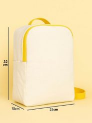 Samimi Plecak w kolorze beżowo-żółtym - 25 x 32 x 10 cm rozmiar: onesize. Brązowe plecaki damskie Samimi, bez wzorów, z materiału. Za 130.50 zł.