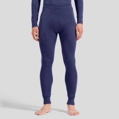 Spodnie Odlo BL BOTTOM long ACTIVE WARM. Niebieskie bielizna termoaktywna męska Odlo, m, bez wzorów, z materiału. Za 249.99 zł.