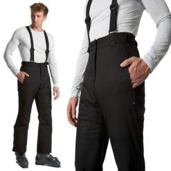 Spodnie narciarskie męskie KADVA Edge X Pants. Czarne spodnie materiałowe męskie KADVA, bez wzorów, sportowe. Za 189.99 zł.
