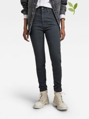 G-Star Dżinsy - Skinny fit - w kolorze antracytowym rozmiar: W26/L30. Czarne jeansy damskie G-Star, z podwyższonym stanem. Za 162.49 zł.