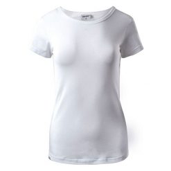 Koszulka damska Hi-Tec Lady Puro - biała, Rozmiar L. Białe bluzki sportowe damskie Hi-tec, l, bez wzorów, z bawełny, bez ramiączek. Za 34.99 zł.