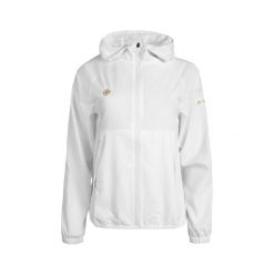 Lekka kurtka wiatrówka ENNA, oddychająca i wodoodporna z kapturem. Białe kurtki przeciwdeszczowe damskie IZAS, z kapturem. Za 278.22 zł.