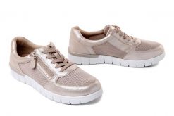 Caprice 9-23700-42 345 taupe comb, półbuty damskie. Brązowe półbuty damskie Caprice, bez wzorów, bez obcasa. Za 299.90 zł.