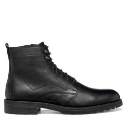 Kozaki Geox. Czarne buty zimowe męskie Geox, bez zapięcia. Za 539.99 zł.