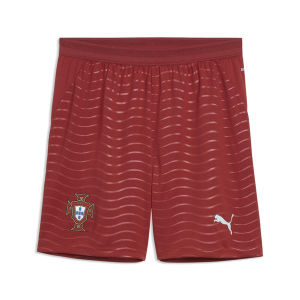 Męskie szorty reprezentacji Portugalii 2026 PUMA. Białe szorty męskie Puma, bez wzorów, z materiału, klasyczne. Za 199.00 zł.