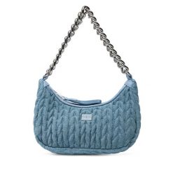 Torebka Tommy Jeans. Niebieskie torebki klasyczne damskie Tommy Jeans, bez wzorów, z denimu, bez dodatków. Za 259.99 zł.