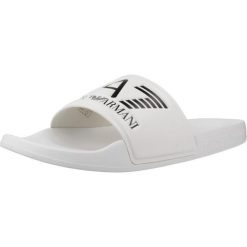 Sandały EMPORIO ARMANI SCARPE BEACHWEAR Biały. Białe sandały męskie EA7, z materiału, bez zapięcia. Za 171.99 zł.