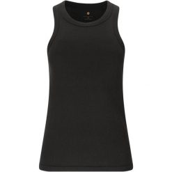 Damski tank top Athlecia Lenga. Czarne topy damskie Athlecia, bez wzorów, bez ramiączek. Za 176.50 zł.