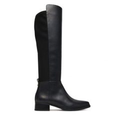 Muszkieterki MICHAEL Michael Kors. Czarne kozaki damskie MICHAEL Michael Kors, bez obcasa, na płaskiej podeszwie. Za 879.99 zł.