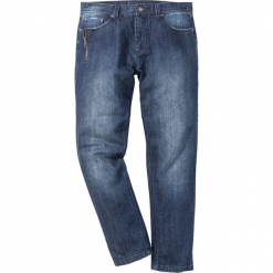Dżinsy Regular Fit Tapered bonprix niebieski "stone used". Niebieskie jeansy męskie bonprix. Za 59.99 zł.