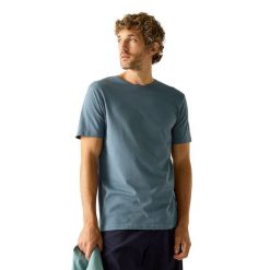 T-shirt Męski Niska Waga Sportowy Tait. Zielone t-shirty męskie Regatta, l, bez wzorów, z bawełny, bez kołnierzyka. Za 64.99 zł.