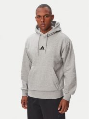 Adidas Bluza Essentials Feelcozy JE3809 Szary jasny Regular Fit. Szare bluzy bez kaptura męskie Adidas, m, z bawełny. Za 176.99 zł.