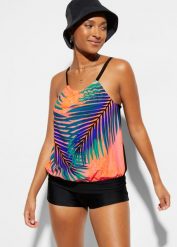 Tankini (2 części). Brązowe bikini damskie bonprix, bez wzorów. Za 139.99 zł.
