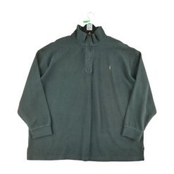 Second life - Męski czarny sweter z zamkiem - Stan bardzo dobry. Czarne swetry męskie Ralph Lauren, m, bez wzorów, bez kołnierzyka. Za 253.76 zł.