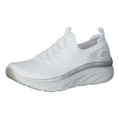 Buty sportowe Skechers D'Lux Walker - Let it Glow. Białe buty sportowe na co dzień damskie Skechers, bez wzorów, z materiału. Za 309.99 zł.