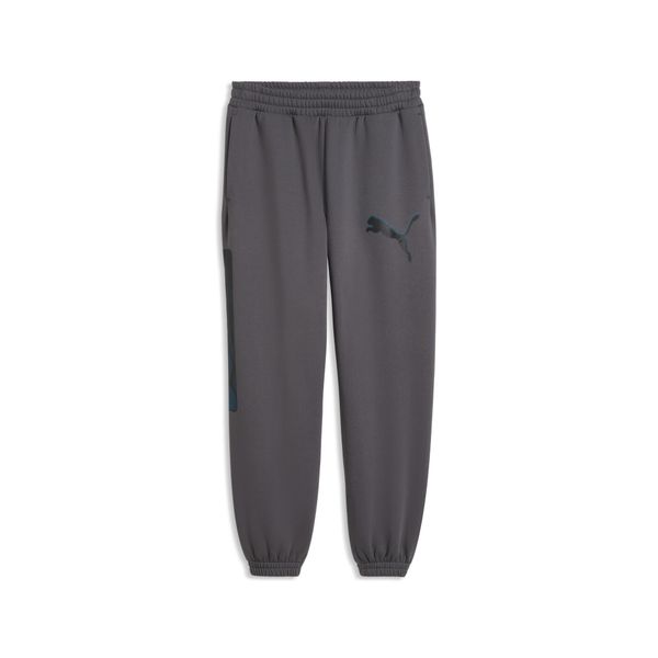 Męskie spodnie dresowe PUMA Sport Relaxed Street Graphic Fleece PUMA. Szare spodnie sportowe męskie Puma, z bawełny. Za 249.00 zł.