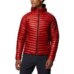 Kurtka puchowa męska Mountain Hardwear Ghost Whisperer/2 Hoody. Czerwone kurtki męskie MOUNTAIN HARDWEAR, m, bez wzorów, z puchu, bez kaptura, narciarskie. Za 1,799.00 zł.