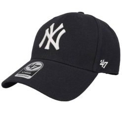 Czapka z daszkiem dla dorosłych MLB New York Yankees MVP Cap. Niebieskie czapki męskie 47 Brand, bez wzorów, sportowe. Za 99.99 zł.