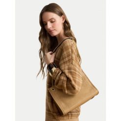 Torebka LAUREN RALPH LAUREN. Brązowe torebki klasyczne damskie Lauren Ralph Lauren, bez wzorów, bez dodatków. Za 1,699.00 zł.