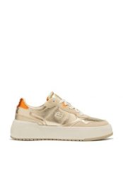Buty sportowe D.Franklin Court Basic Snake. Żółte buty sportowe na co dzień damskie D.Franklin, bez wzorów, ze skóry, tenisowe. Za 283.50 zł.