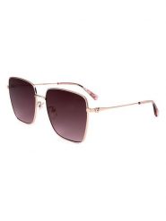 Moschino Damskie okulary przeciwsłoneczne w kolorze złoto-fioletowym rozmiar: 59. Różowe okulary przeciwsłoneczne damskie MOSCHINO. Za 254.74 zł.