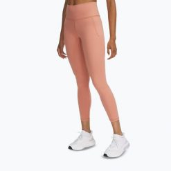 Legginsy treningowe damskie Under Armour Meridian Ankle Leg. Czerwone legginsy damskie Under Armour, bez wzorów, na fitness i siłownię. Za 349.99 zł.