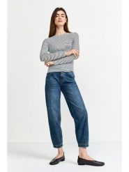 Rich & Royal Koszulka w kolorze biało-czarnym rozmiar: L. Białe t-shirty damskie Rich & Royal, l, bez wzorów, bez kołnierzyka. Za 154.95 zł.